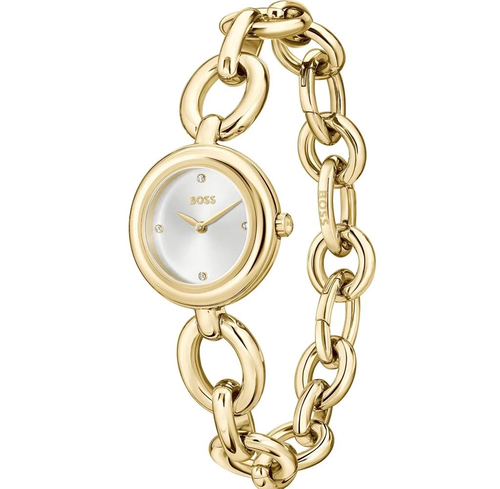 Hugo Boss Double B Gold Stainless Steel Bracelet 1502792