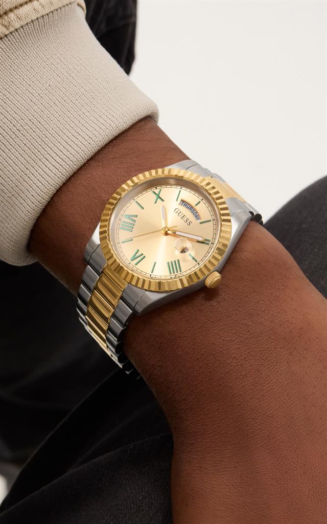 GUESS Connoisseur Two Tone Stainless Steel Bracelet GW0265G14