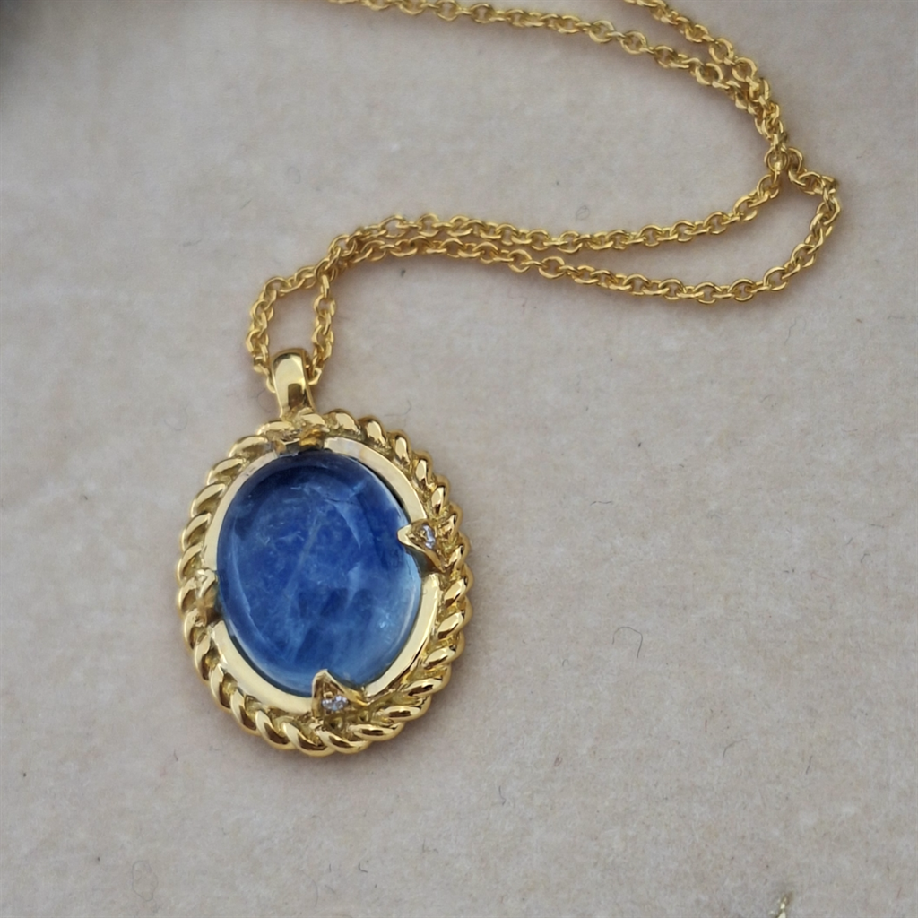 κολιέ οβάλ, ακουαμαρίνα 2,95 ct, χρυσό Κ18, χειροποίητο κολιέ, κολιέ με σμάλτο, διαμαντένιο κολιέ, Periklista, γυναικείο κόσμημα, λευκό πολύτιμο πέτρωμα, πολυτελές κόσμημα, δώρο για εκείνη,oval pendant necklace, aquamarine 2.95 ct, 18k gold necklace, hand