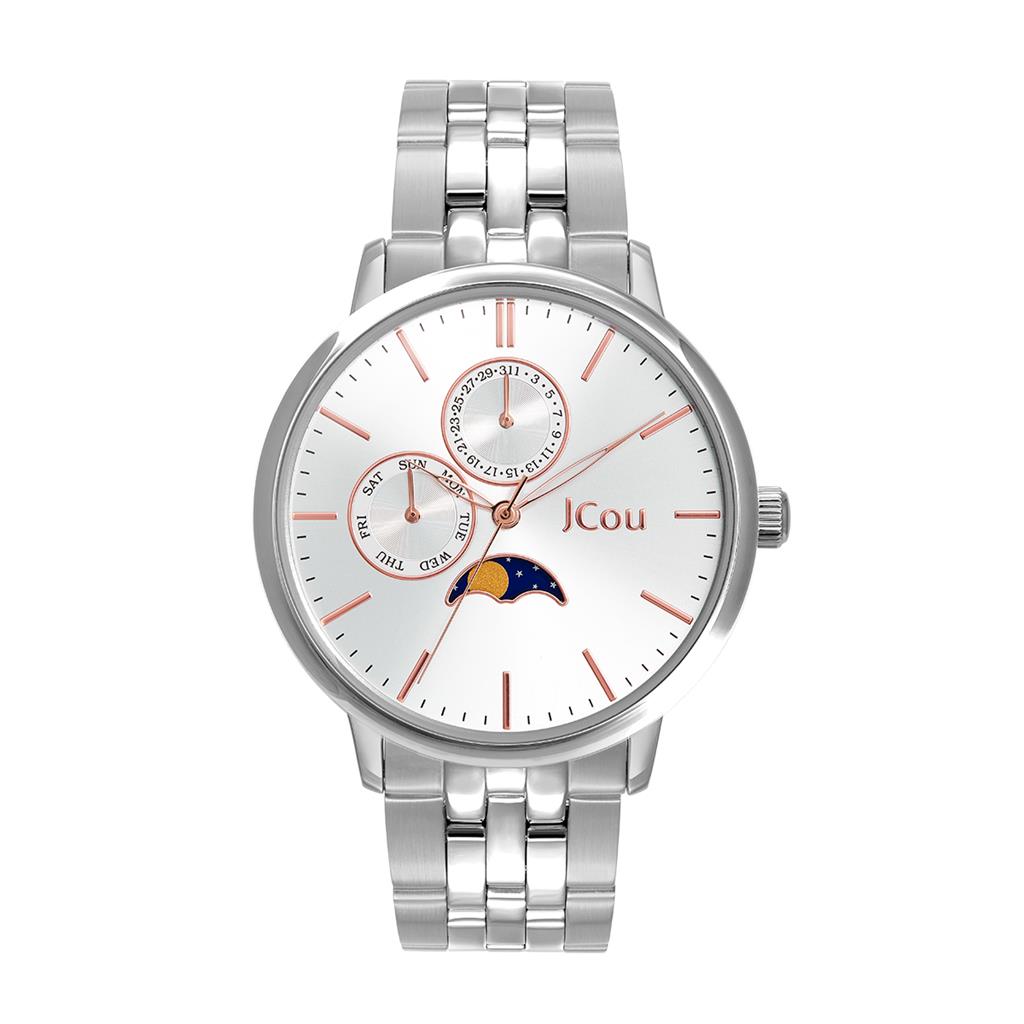 JCOU Callisto Silver Stainless Steel Bracelet JU19034-3