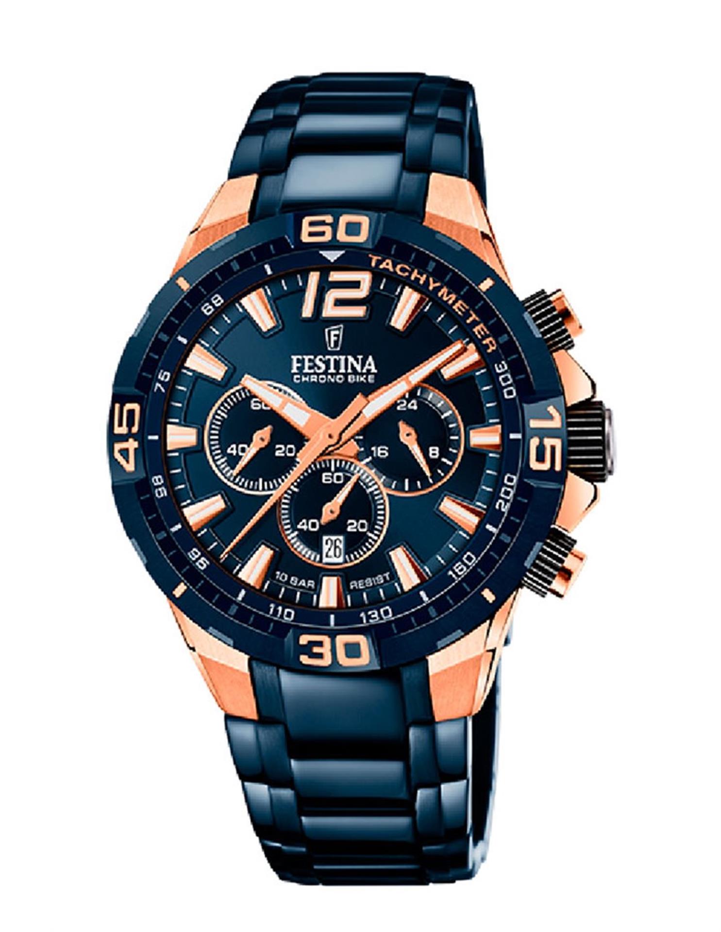 FESTINA Chrono Mens Spesial Edision Blue Bracelet F20524/1
