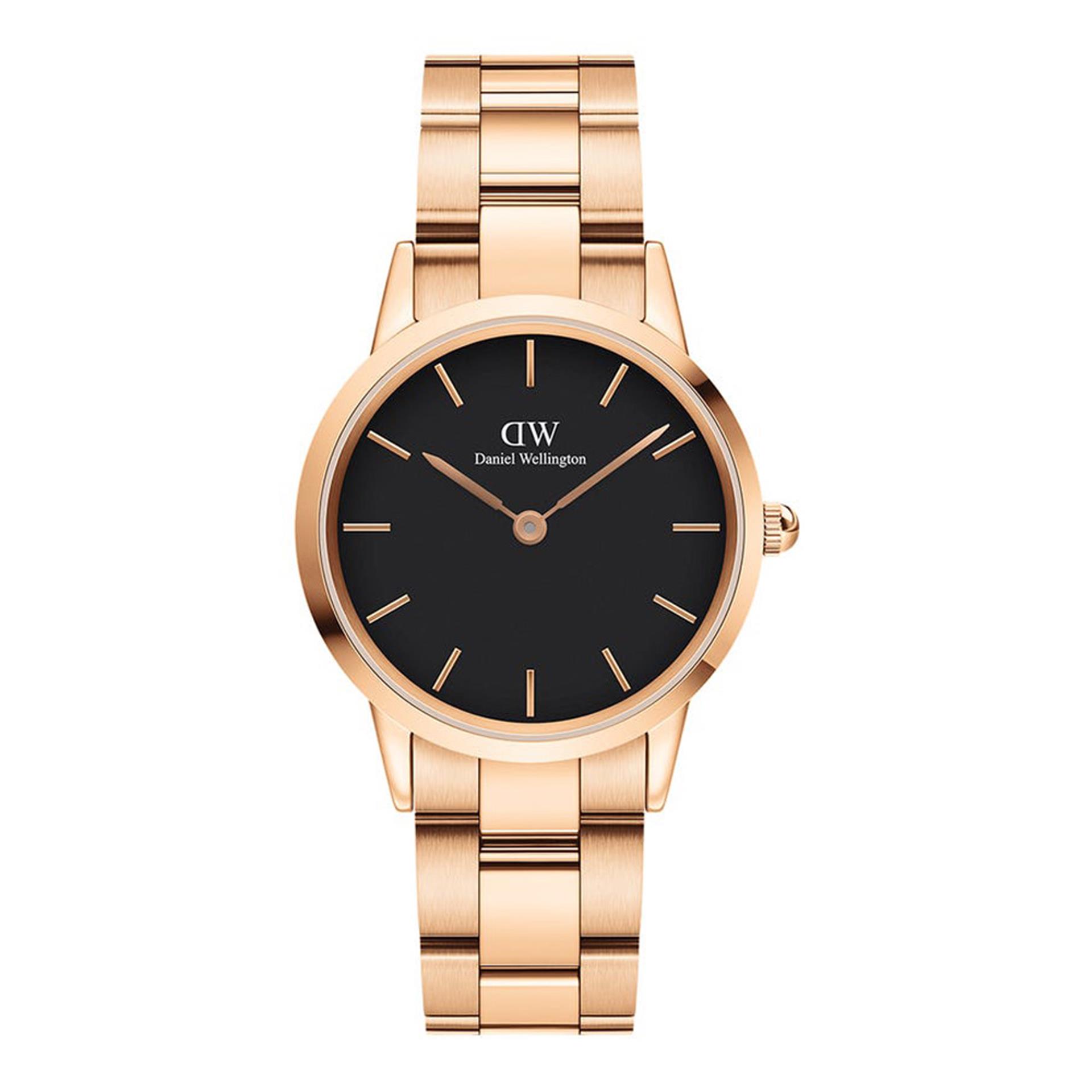 DANIEL WELLINGTON Iconic Link 36mm Rose Gold Stainless Steel Bracelet DW00100210