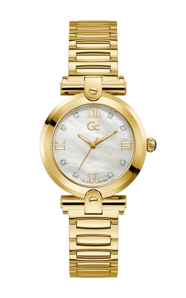 GUESS Collection Fusion Crystals Gold Stainless Steel Y96002L1MF