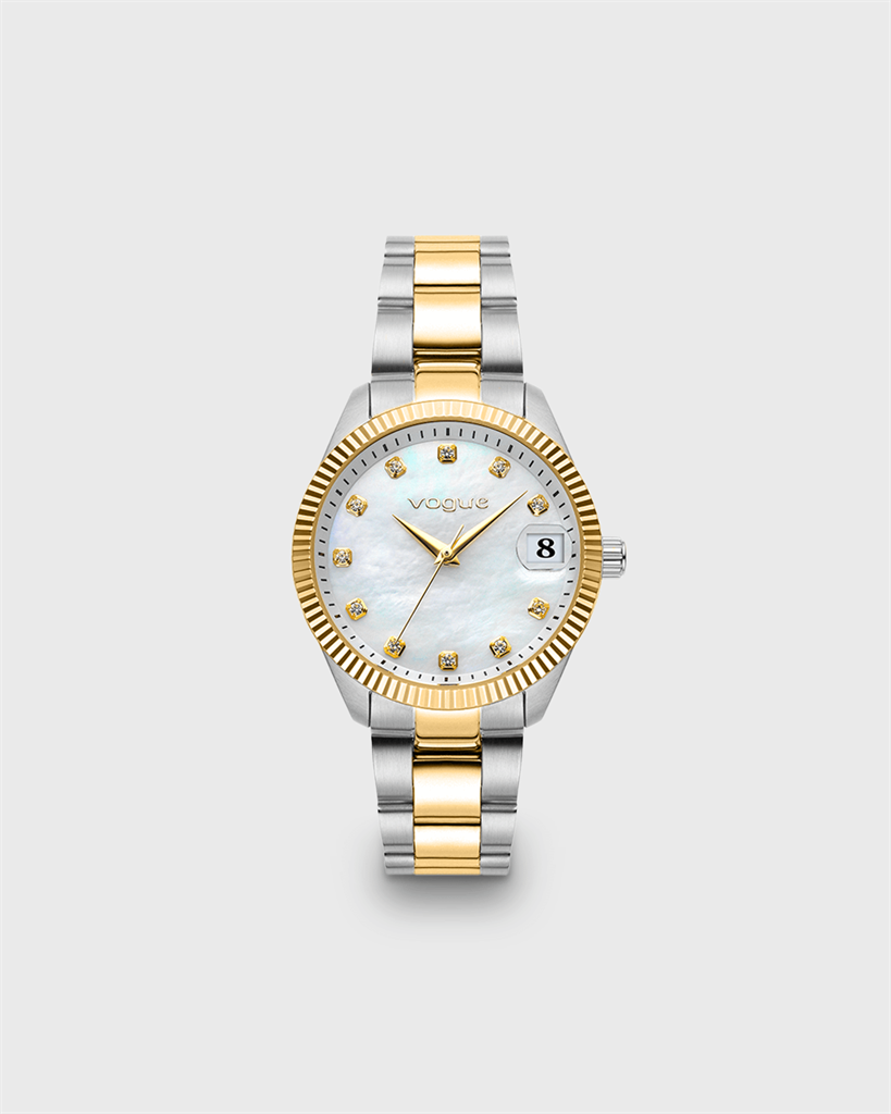 VOGUE Reina Medium Crystals Two Tone Stainless Steel 2020614263