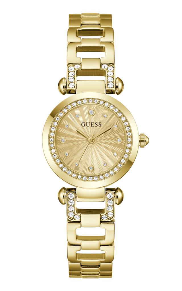 GUESS Ginger Crystals Gold Stainless Steel Bracelet GW0869L4