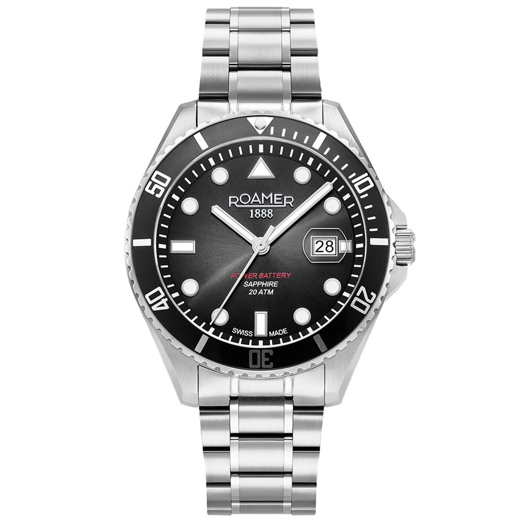 ROAMER Pro Diver 200 Silver Stainless Steel Bracelet 969845-41-85-20