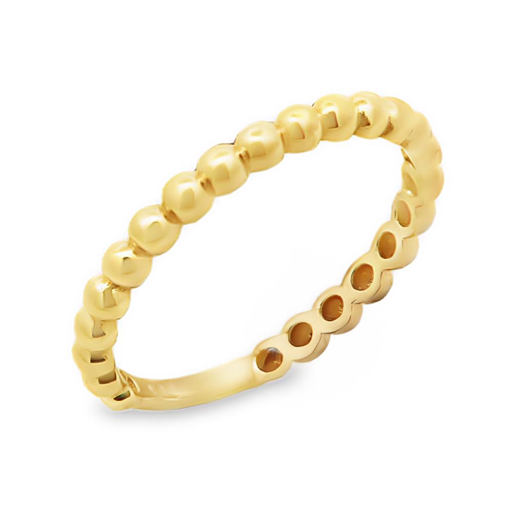 14K Gold Ring with Bubble Design