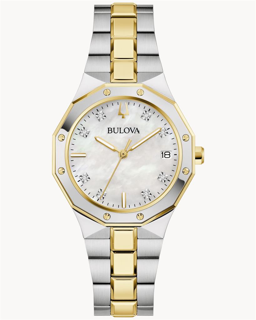 Bulova Prestige Diamond Classic Mother of Pearl Ladies 98P234