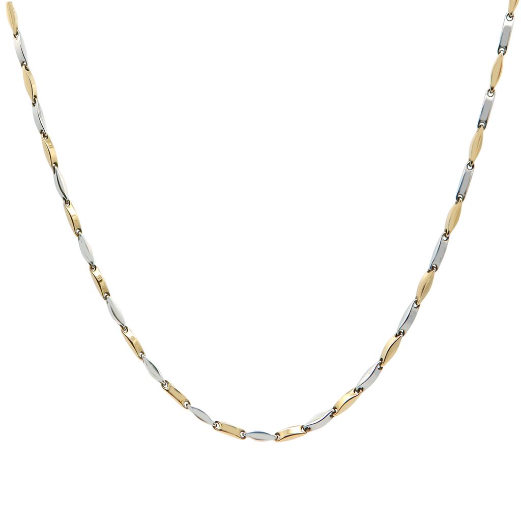 Ανδρική Αλυσίδα Λαιμού 14Κ Δίχρωμη Χρυσή