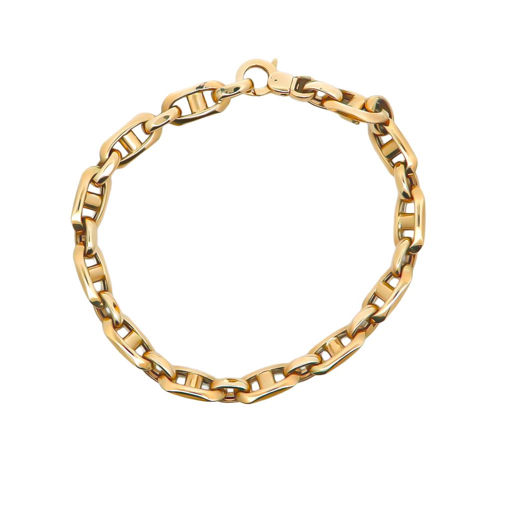 Ανδρική Χρυσή 14Κ Αλυσίδα Χεριού Θήτα