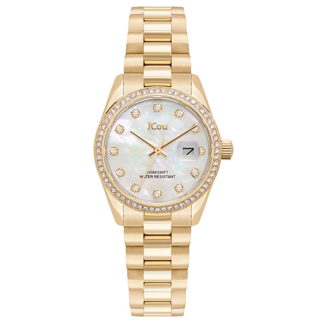 JCOU Iris Zircons Gold Stainless Steel Bracelet JU19082-4