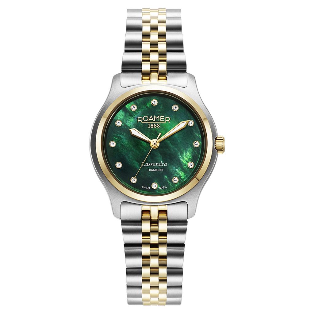 ROAMER Cassandra Diamonds Two Tone Stainless Steel Bracelet 626847-47-59-20